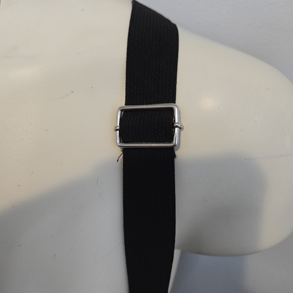 Black Suspender Midi Skirt Dress - Picture 3 of 7